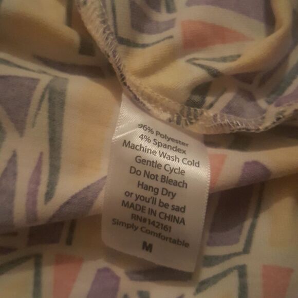 LULAROE "Nicole" Printed Dress - Size Medium - Picture 6 of 6